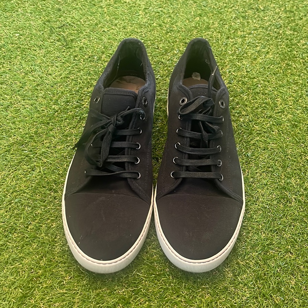 Lanvin Black Canvas Sneaker